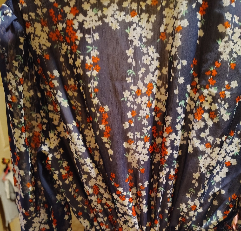 Women's floral hand made dress